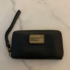 Marc by Marc Jacobs black zip around wallet